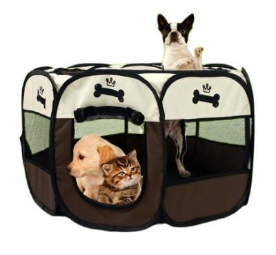 China Sustainable Pop Folding Pet Tent Dog Pop Up Tent Pet Playpen for sale