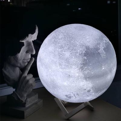 China Factory supply modern attractive price 3d printing moon night light stand for sale