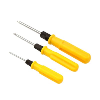 China Slottde& Yellow Handle Cross Slotted Phillips Cross Head Screwdriver 6.7 inchlength for sale