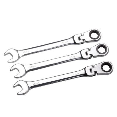 China For Common Use High Quality Racheting Chrome-Vanadium Wrench Sets Wholesale Ratchet Spanner Set Combination Ratchet for sale