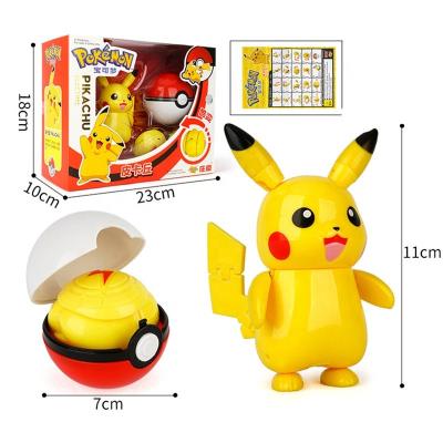 China Cartoon Character Toys Custom Ball Doll Toys Plastic Jenny Turtle Pocket Monsters PVC Action Number Changeable Toy For Gift Collection for sale