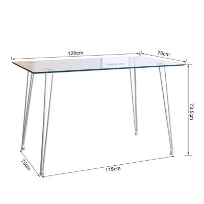 China Adjustable Table ET 6 convertibles Tavoli E Sedie DA Cucina Tavolo DA Pranzo Vetro (size) for sale