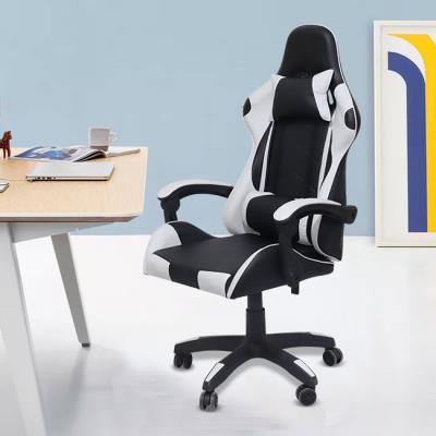 China Adjustable Gaming Chair (Height) Racing Ergonomic Style High Back Computer Chair with Height Adjustment, Headrest and Lumbar Support E-sports for sale