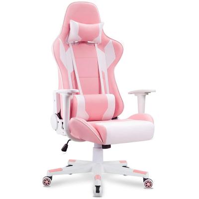 China (Size) modern cheap ergonomic executive leather pink chair adjustable swivel sillas de oficina de gaming office furniture for sale