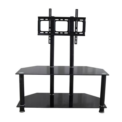 China Bazhou Hotselling TV Table Stand Extendable Swivel Base TV Stand With Mount For 32 To 65 Inch Flat Panel TV 80 Degree Swivel for sale