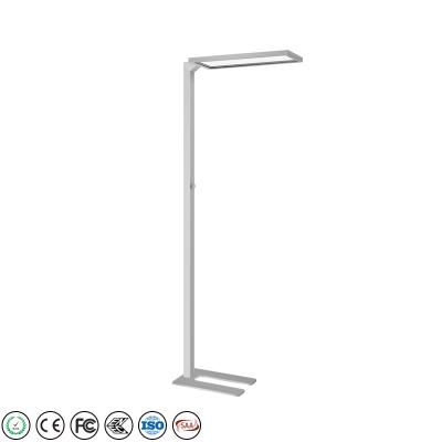 China Factory Price OEM and ODM Functions Silver Aluminum Modern Floor Standing Lamps Lighting for Office for sale