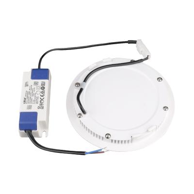 China Sports Stadiums High Strength Aluminum Body Panel Thin Commercial Electric Led Flat Round Downlight for sale