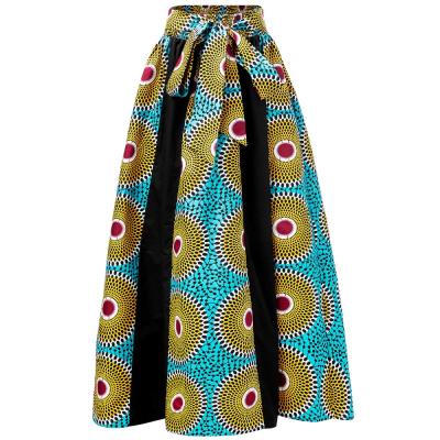 China 2021 Wholesale African Print Skirt Wax Fabric African Printing Latest Short Women's Skirts Designs Hot Sale Africa Clothing for sale