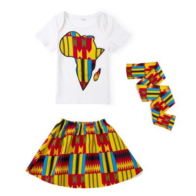 China The new design summer of 2020 fashion printing casual African children's clothing children's wear baby clothes for sale