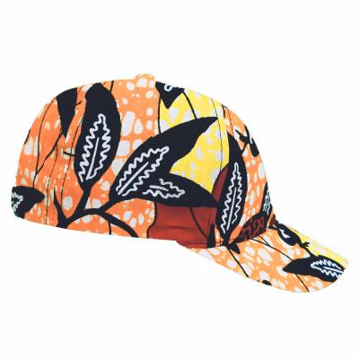 China JOINT hot sale unisex baseball cap high quality fashion African summer print wax women and men hat unisex baseball cap for sale