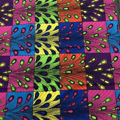 China High Quality Breathable Colorful Wax Fabric 100% African Cotton Print Fabric Wholesale Available for sale