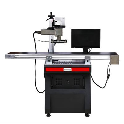 China VISION SYSTEM CCD Camera Visual Positioning Automatic Focus Fiber Laser Marking Machine for sale