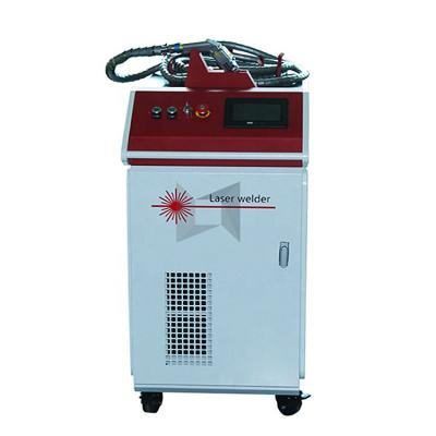 China Laser Marking High Efficiency 1000W Hand Type Fiber Laser Welding Machine With Automatic Wire Feeder for sale