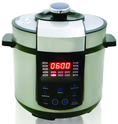 China Large household size 6L 1000W LCD display commercial nutricook private label pressure cooker for sale