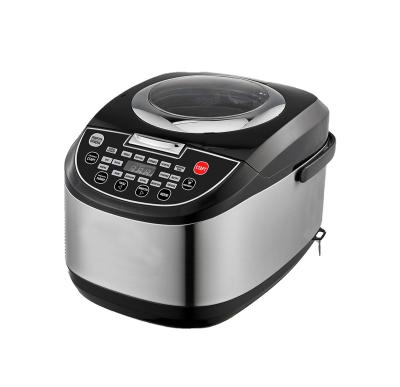 China Glass Lid Factory Directly Sell Stainless Steel Layer DIY Medium Digital Multi Function Geepas 6l Mini Electric Multi Cooker 4l for sale