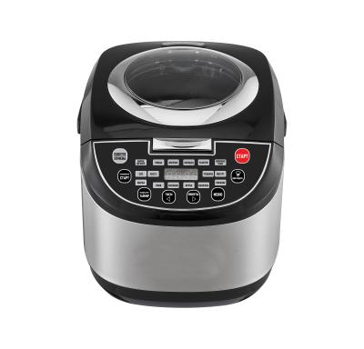 China New 220V 50Hz Glass Lid Inner Pot Digital Non-stick Coating Multifunctional Super Smart Rice Cooker for sale