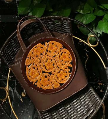 China Office Bag / Journal Using High End Vintage Leather Bag Retro Style Vegetable Ladies Handbag for sale