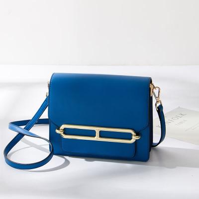 China Blue Leather Sling Shoulder Bag PVC Handbag / PU Shoulder Bag Shoulder Bag For Ladu for sale