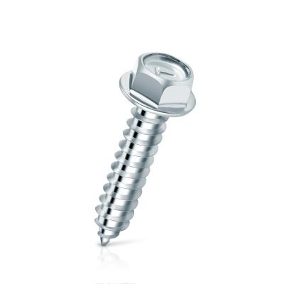 China Professional HEX Sheet Metal Maker Hex Washer Head Self Tapping Screw With Washer for sale