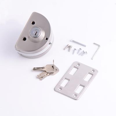 China New Style SS430/SS201/SS304 Cylinder Key Stainless Steel Glass Door Lock for sale