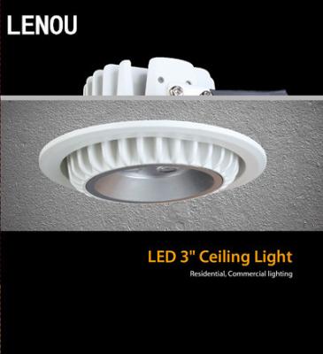 Cina La cucina Dimmable a 3 pollici LED Downlights ha fuso sotto pressione la lega di alluminio in vendita