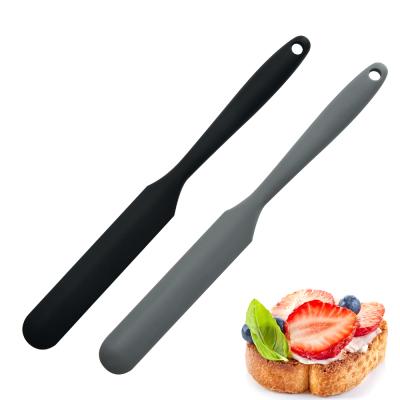 China Sustainable Food Grade Kitchenware Handle Silicone Spatula Scraper Set Cook Baking Instruments Cake Tools Scraper Cake for sale