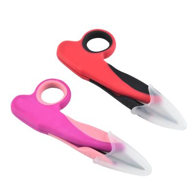 China Multifunctional Custom Household Embroidery Thread Scissors Cutting Sharp Filament Fabric Thread Working Shears for sale