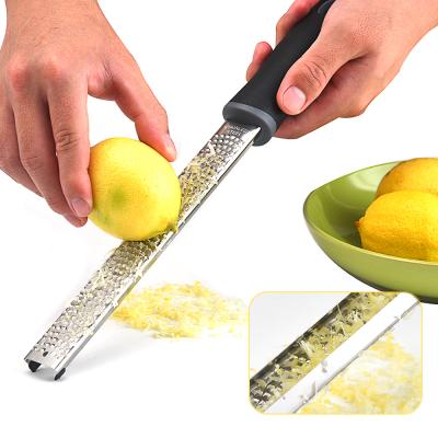 China Sustainable Amazon Kitchen Stainless Steel Blade Cheese Slicer Lemon Cheese Kitchen Tools Grater Lemon Zester for sale