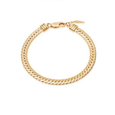 China Hot Selling High Quality Gold Plated Designer Trendy Ins Style Women Jewelry Silver Bracelet for sale