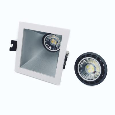 China Embeded Recessed Led Lighting Ceiling Fixtures Spotlight Frame Fixtures MR16 GU10 Led Flush Retrofit for sale