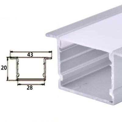 China Desk Recessed Led Linear Lighting Dimmable Led Module Trimless Led Downlight Fixtures for sale