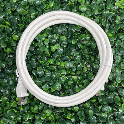 China Consumer UTP 24AWG since 8P8C G/F cat5E 1.5M Ethernet cable WHITE for sale