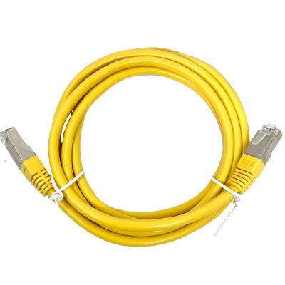 China Consumer Network Cable CAT5E STP RJ45 8P8C 4PAIR 24AWG 2M YELLOW for sale