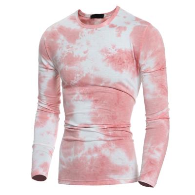 China Fashion Anti-Pilling Printed Slin Fitted Mens Long Sleeve T-Shirt for sale