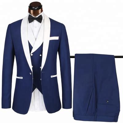 China Men's Wedding Tuxedo Men's Anti-Shrink Suit Men's Coat Pant Designs Groom Wedding Suit for sale