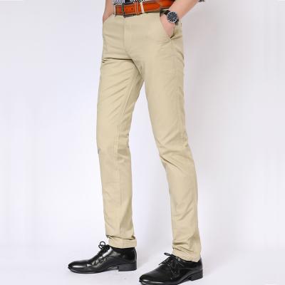 China Wholesale Casual Anti-Static Mens Cotton Chino Pants Pants for sale