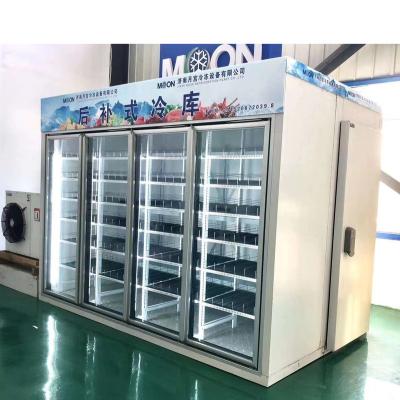 China Cool walking cooler with glass display doors for sale