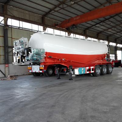 China Other W Type Cement Bulk Tanker Trailers 60m3 / Bulk Cement Semi Truck Trailer for sale