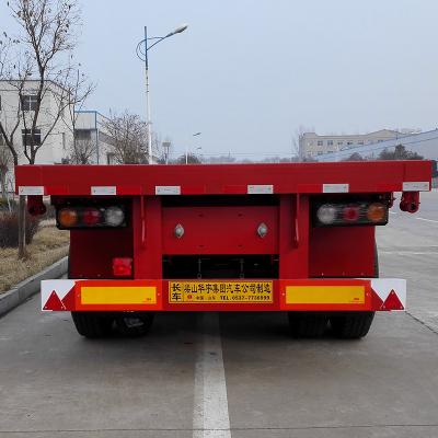 China Other 3 axle 40FT container trailer truck trailers flatbed semi trailer with 8 container locks for sale for sale