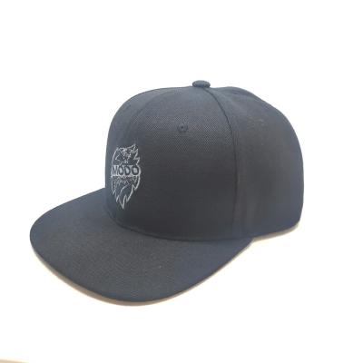 China JOINT Flat Brim Snapback Hats 6 Panels Embroidery Patch Front Snapback Cap For Men for sale