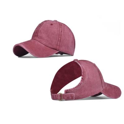 China Ponytail COMMON Blank Top Hat Sun Protection Baseball Cap Pony Hat Border Hot Sale Hat for sale