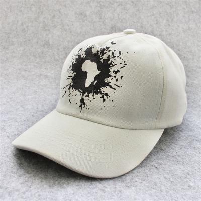 China COMMON Bill Promotional Curved African Style Printed 5 Panel Baseball Cap for sale