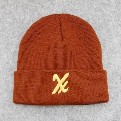 China COMMON Wholesale Winter H Beanies With Custom Embroidery Logo for sale