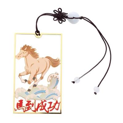 China Europe BOYA Creative Classical Zodiac Wind Chinese Custom Metal Auspicious Landmarks Blessing Children Gift Plastic Landmark for sale