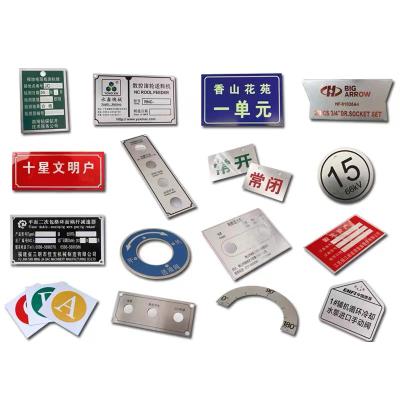 China Europe Jingyida Manufactures High Quality Acid-resistant Gold Aluminum Nameplate Stainless Steel Nameplate Sticker Label for sale