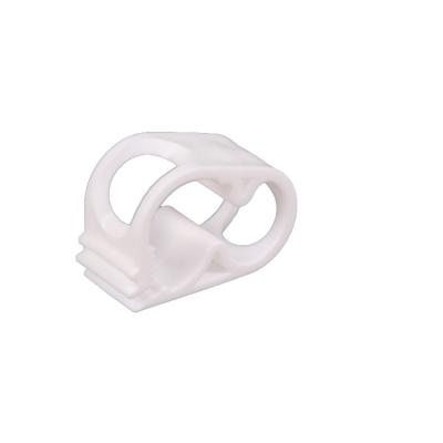 China POM Pipe Clip Tubing Robert Flange Plastic Pipe Clipped Flow Infusion Pinch Slide Plastic Pipe Clamp for sale