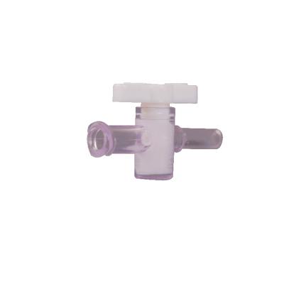 China Disposable PC/PE Faucet Plastic Medical Spare Parts Hospital Using 2 Way Faucet for sale