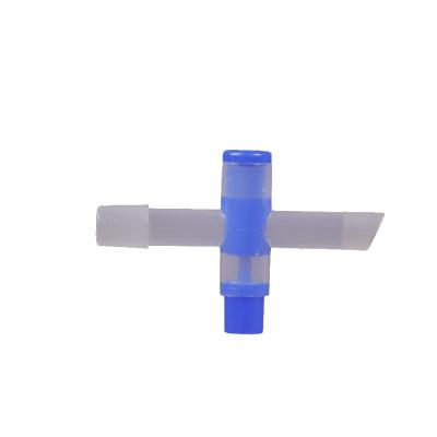 China PP/PE Liquid Discharge Of Urine Bag Medical Accessories PP And PE Material Cross Valves for sale