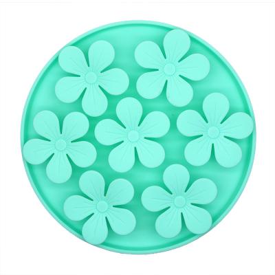 China Petdom Free Sample Non-Automatic Anti-Slip Food Water Pad Slow Feeder Place Mat Pet Lick Mat Food Grade Silicone Dog Food Bowl Mat for sale