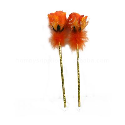 China Cheap Promotional Pen Feather Flower Pen For Gift for sale